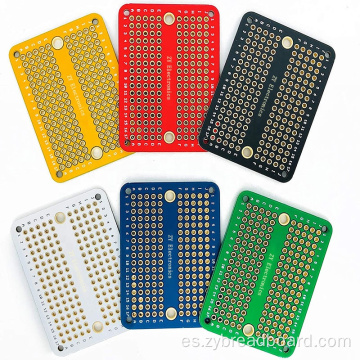 Multicolor mini pcb prototipo placa soldable placa